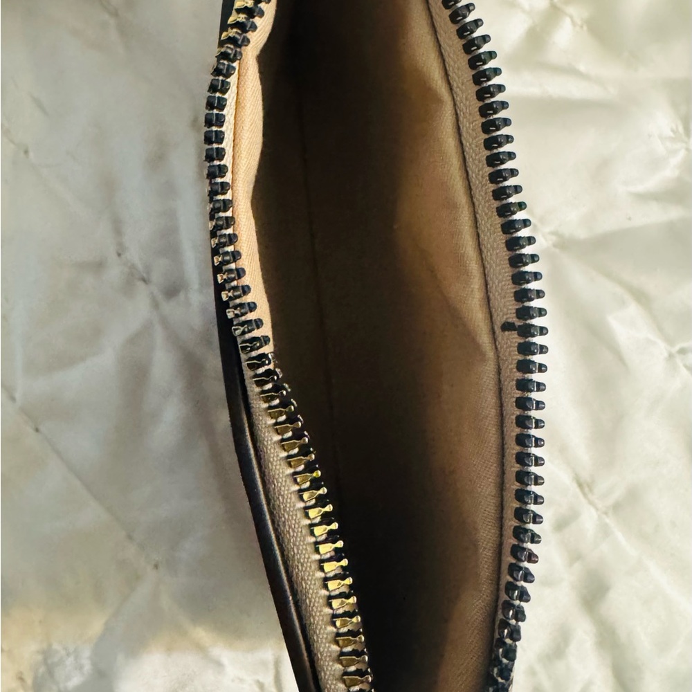 Tan Wristlet With Embossed Pattern - image 4